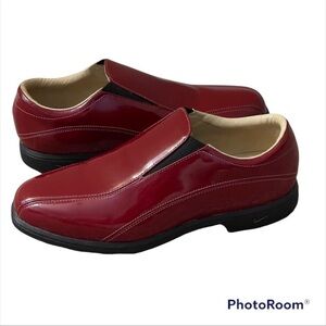 COPY - Nike air VErdana last red patent leather slip on golf shoes women’s size…